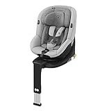 Maxi-Cosi Mica, 360° drehbarer i-Size Kindersitz inkl. ISOFIX Basis, Gruppe 0+/1 Autositz (bis ca. 105 cm / 18 kg), G-CELL Seitenschutz, nutzbar ab der Geburt bis ca. 4 Jahre, Authentic Grey