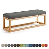 Lsjoaw Bankauflage Bankkissen Sitzauflage Sitzkissen Bank 80X40X3CM Stuhlkissen Bankpolster Schaukel mit abnehmbarem Bezug für Fensterbank Outdoor Gartenmöbel Terrasse Drinnen Sitz,Dark Grey