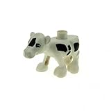 1 x Lego Duplo Tier Kalb klein weiß schwarz kleine Kuh Bauernhof neue Form Kälbchen Zoo Zirkus dupcalf1pb02