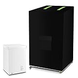 ZUYIYI Mini-Gefrierschrank-Abdeckung, für den Außenbereich, Gefrierschrank-Schutz für 100 Kubikmeter, 420D Oxford, wasserdicht, staubdicht, sonnenfest, elektrische Smoker-Abdeckung, 58,4 cm L x 58,4