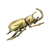 Homoyoyo Kupferkäfer Dekofigur Handgefertigtes Kupferkunstwerk Schreibtisch Ornament Energetische Vintage Tischdekoration für Zuhause Büro Auto