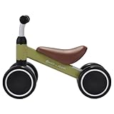 Bandits & Angels Laufrad Little Starter Grün ab 1 Jahr für Jungen und Mädchen – Metall – Grünes Laufrad – Kompakt und sicher für drinnen und draußen