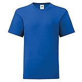 Fruit of the Loom Kids Iconic T-Shirt Größe 104-164, Farbe:royal, Größe:152