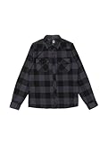 Brandit Kids Check Shirt Long Sleeve, Farbe: Black/Grey, Größe: XL 158
