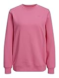 JJXX Jack & Jones Damen Jxabbie Ls Rel Every Brush Crew Noos Sweatshirt, Carmine Rose/Print:Magenta Logo, L EU