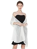BEAUTELICATE Chiffon Schal Stola Damen Festlich Elegante Tücher Schultertuch Stola für Abendkleider Braut Festlich Sommer Hochzeits