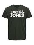 JACK & JONES Herren Jjecorp Logo Tee O-Neck Noos T-Shirt, Mountain View/Fit:Slim/Large Print, M EU
