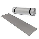 KADVA Isomatte Alumat Leicht und kompakt 180x50x0,5 cm Isoliermatte mit einem Gewicht von nur 160 g aus XPE und Aluminium Ideal fürs bushcraft, Camping und Wandern in eleganter Grauer Farbe