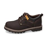 Dockers by Gerli Herren Low-Top Sneaker, Männer Schnürschuhe,wasserabweisend,Strassenschuhe,Schnuerung,lace-up Shoes,Cafe,43 EU