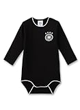 Sanetta DFB-Body Schwarz | Hochwertiger und bequemer Body für Babys aus Baumwoll-Mix. Baby Body 056