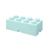 LEGO Aufbewahrungsstein, 8 Noppen, Stapelbare Aufbewahrungsbox, 12 l, mintgrün