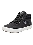 KangaROOS Jungen Kavu I Sneaker, Jet Black White, 35 EU