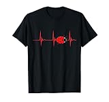 Marienkäfer Herzschlag Insekt Käfer EKG Pulslinie T-Shirt