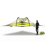 Tentsile Stingray V3 Baumzelt, Camping Hängemattenzelt, 3P Kapazität, Tragbares Baumhaus Unterstand für Camper, Hinterhöfe, Campingplätze (Dunkelgrau)