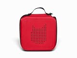 tonies Transporter Hörfiguren, Transporttasche mit Reißverschluss für bis zu 20, passend zur Toniebox in Rot, 17,5 x 17,5 cm