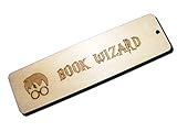 FastCraft Lesezeichen Harry Potter Buch Zauberer Holz graviert Geschenk Fan Buch Zeichen