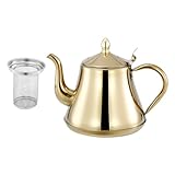 PHENOFICE 2000 Ml Kaffeekanne Filter Und Verschlussdeckel Metall Wasserkocher Für Büro Café Outdoor Camping