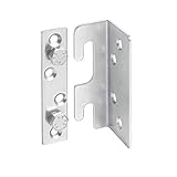 4x Bettbeschlag Set – Hochwertige Bettverbinder & Metallverbinder | Robuste Haken & Platten aus verzinktem Stahl