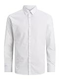 JACK & JONES JUNIOR Boy's JJJOE Shirt LS Plain NOOS JNR L/S Hemd/Bluse, White, 164