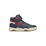 Geox Jungen J Perth Boy F Sneaker, Blau B, 32 EU