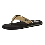 Quiksilver Herren Monkey Abyss Zehentrenner, Schwarz Green Black Brown Xgkc, 42 EU