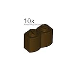 LEGO City - 10 Palisaden - Steine mit 1x2 Noppen in dunkel-braun