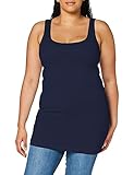 VERO MODA Damen Tank Top VMMaxi My Soft Long Basic Damentop 10185110 Black iris L