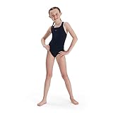 Speedo Mädchen Eco Endurance+ Medalist Schwimmanzug, True Navy, 15-16 Jahre EU