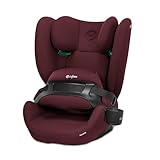 CYBEX Silver Kinder-Autositz Pallas B2 i-Size, ISOFIX, Gruppe 1/2/3 (9-50 kg), Ab ca. 15 Monate bis 12 Jahre, Inkl. Getränkehalter, Rumba Red