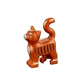 LEGO Animal Standing Cat Kitten Dark Orange Pet from Minifigures Friends x1 Loose