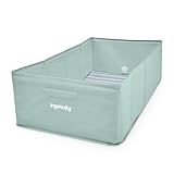 Ingenuity Tuckaway Kleinkinderbadewanne, verwandelt Dusche in Badewanne, Zusammenklappbar, Leicht zu reinigen, Keine Montage erforderlich, 12M-5J