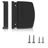 KeZaara 1 Set Balkontürgriff Außen Schwarz, Terrassentür Griff, für Balkontüren, Gartentüren und Terrassentüren, Vielseitiger Kunststoff Türgriff mit Schrauben (Verdeckt)