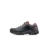 Mammut Nova IV Low GTX Women | Wanderschuhe für Damen, Wasserdichte Trekkingschuhe, Outdoor Schuhe, Bergschuhe für Hiking & Trekking, Gore-Tex Freizeitschuhe | Black-Apricot Brandy, 6.5