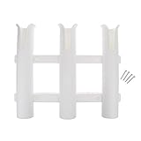 Milageto Langlebiger Angelhalter Mariner 3 Halter Yacht 3 Schienenklemme, Weiß, 27cm