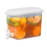 Fruchtwasser-Saft – 2,8 l Lemonade Cooler Jar, Getränkespender für den Kühlschrank, große Kapazität, Portionseimer für Zuhause, Laptop-Krug,