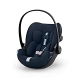 CYBEX Gold Babyschale Cloud G i-Size Plus, Inkl. Neugeboreneneinlage, Ab Geburt bis ca. 24 Monate, Für Kinder ab 40 cm bis 87 cm, Max. 13 kg, Ocean Blue