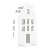 Unbekannt Living Mini Lichthaus 6 x 6 x 13 cm weiß