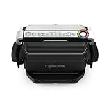 Tefal OptiGrill & Bake Kontaktgrill mit Backschale, 6 Programme, Garstufenanzeige, Abnehmbare Platten, Elektrogrill, Edelstahl, GC714D10