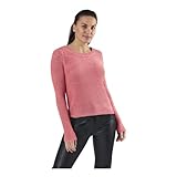 ONLY Damen Basic Strickpullover | Einfarbiger Knitted Stretch Sweater | Langarm Rundhals Shirt ONLGEENA, Farben:Rosa, Größe:XS