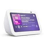 Echo Show 5 (Neueste Generation) | Kompakter smarter Touchscreen mit Alexa zum Steuern deines Smart Homes und mehr | Weiß