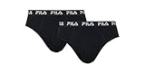 Fila Herren Slips 2-stück FU5003/2 Man Brief 200 L, 200 Black, L, FU5003/2