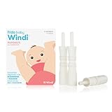 Frida Baby Windi Blähhilfe für Babys | 10 Einweg-Röhrchen zur natürlichen Linderung von Blähungen, Koliken & Verstopfungen | Sanft, sicher, BPA- & latexfrei, von Ärzten entwickelt