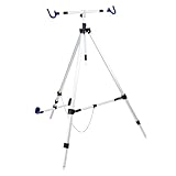 X2 Brandungsrutenhalter Deluxe - Stabiles Aluminium 3-Bein-Beachpod mit Einer Höhe von bis zu 150 cm - Erschwinglich und funktional - Inklusive Hülle - Zum Strand- und Meeresfischen