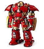 Auforua Technik Hulkbuster Modellbausatz mit LED-Beleuchtung, 4123-tlg groß MOC Klemmbausteine Hulkbuster Set, Sammlergeschenk für Erwachsene