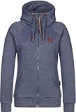 Naketano Brazzo Women Zip Hoody Kapuzenjacke (DE/NL/SE/PL, Alphanumerisch, L, Regular, Regular, Indigo Blue Melange)