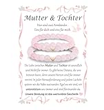EYQV Mutter Tochter Geschenk, Mutter Tochter Armband, Geschenke für Mama zum Muttertag, Mama Tochter Armbänder für 2, Geschenke für Tochter zum Geburtstag Weihnachten Einschulung Abschluss