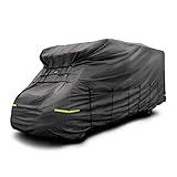 Maypole Wohnmobil Schutzhülle 750 cm bis 800 cm, 4-lagig, atmungsaktiv, wasserabweisend, dunkelgrau, Grau