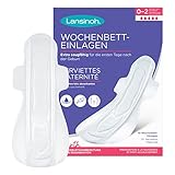 Lansinoh Wochenbett-Einlagen - 10 Stück - extra saugfähig & atmungsaktiv - für starken Wochenfluss & die ersten Tage nach der Geburt