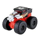 Hot Wheels HDX61 - Monster Bone Shaker-Truck mit Motor- und Crash-Geräuschen sowie Lichteffekten, spielt das Helden-Titellied, Spielzeug Geschenk für Kinder ab 3 Jahren