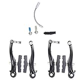 fahrradbremsen 24 zoll + Fahrrad V-Brake, 1 Paar / 2 Paar Schwarz Mountainbike Radfahren Aluminiumlegierung Vorne & Hinten V-Brake Set(2 pair)